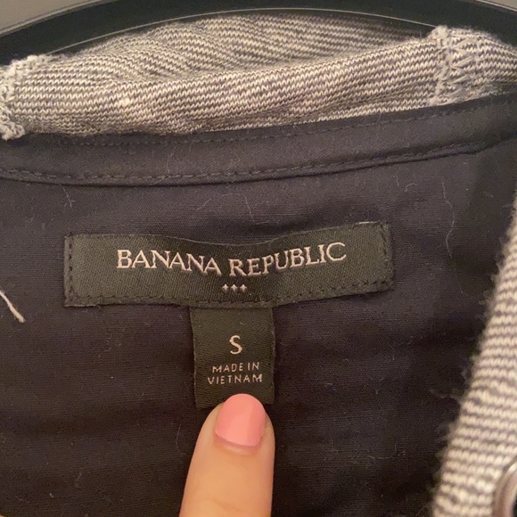 Men’s Banana Republic Grey Hoodie Size S - Picture 4 of 9